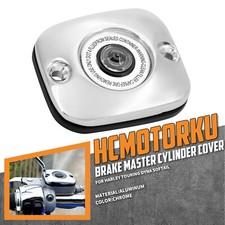Chrome Front Brake Master Cylinder Cover Fit For Harley Dyna 06-17 Touring 05-07