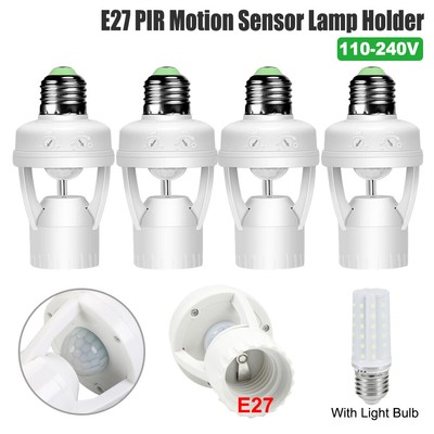 Lampenfassung mit PIR Bewegungssensor E26/E27 Fassung Bewegungsmelder Sensor DE