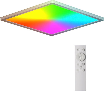 BLNAN RGB Ceiling Light with Remote Control, 12 Inch 3000K-6500K Dimmable LED Fl