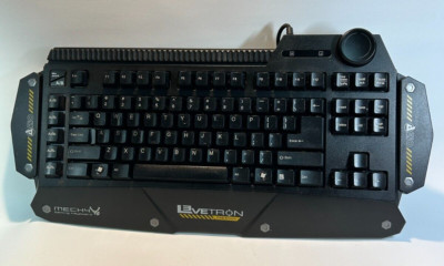 Azio Levetron Mech 4 Gaming Keyboard System KB588U Expandable 2X USB Dial