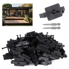 250PCS Hidden Fasteners Composite-Deck - Universal Nylon Composite Decking Fa...