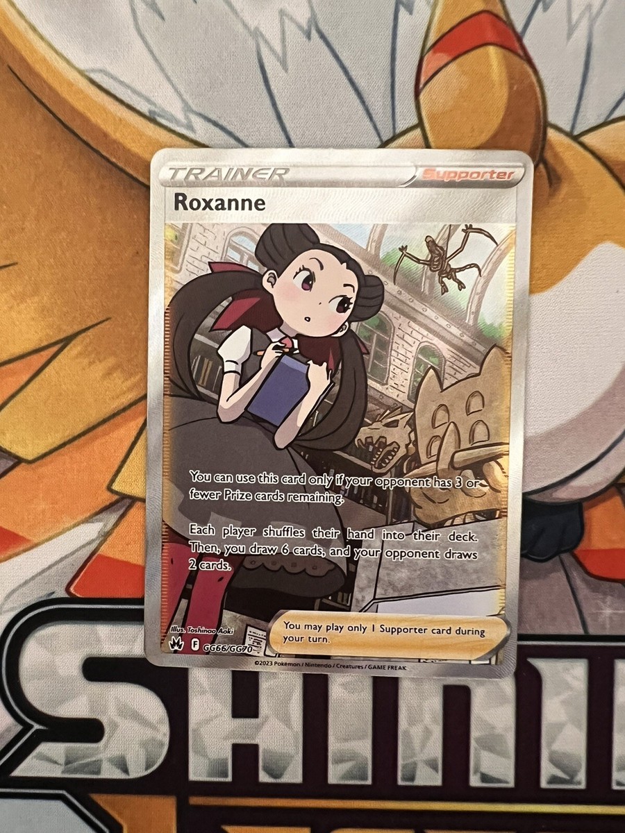 Roxanne GG66/GG70 Full Art - NM Crown Zenith Pokemon - Ships Now