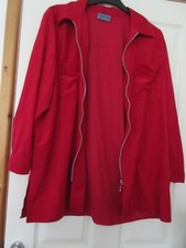 Gorgeous Red Zipped Jacket Size 16 East Coast Trading Co (for Evans)