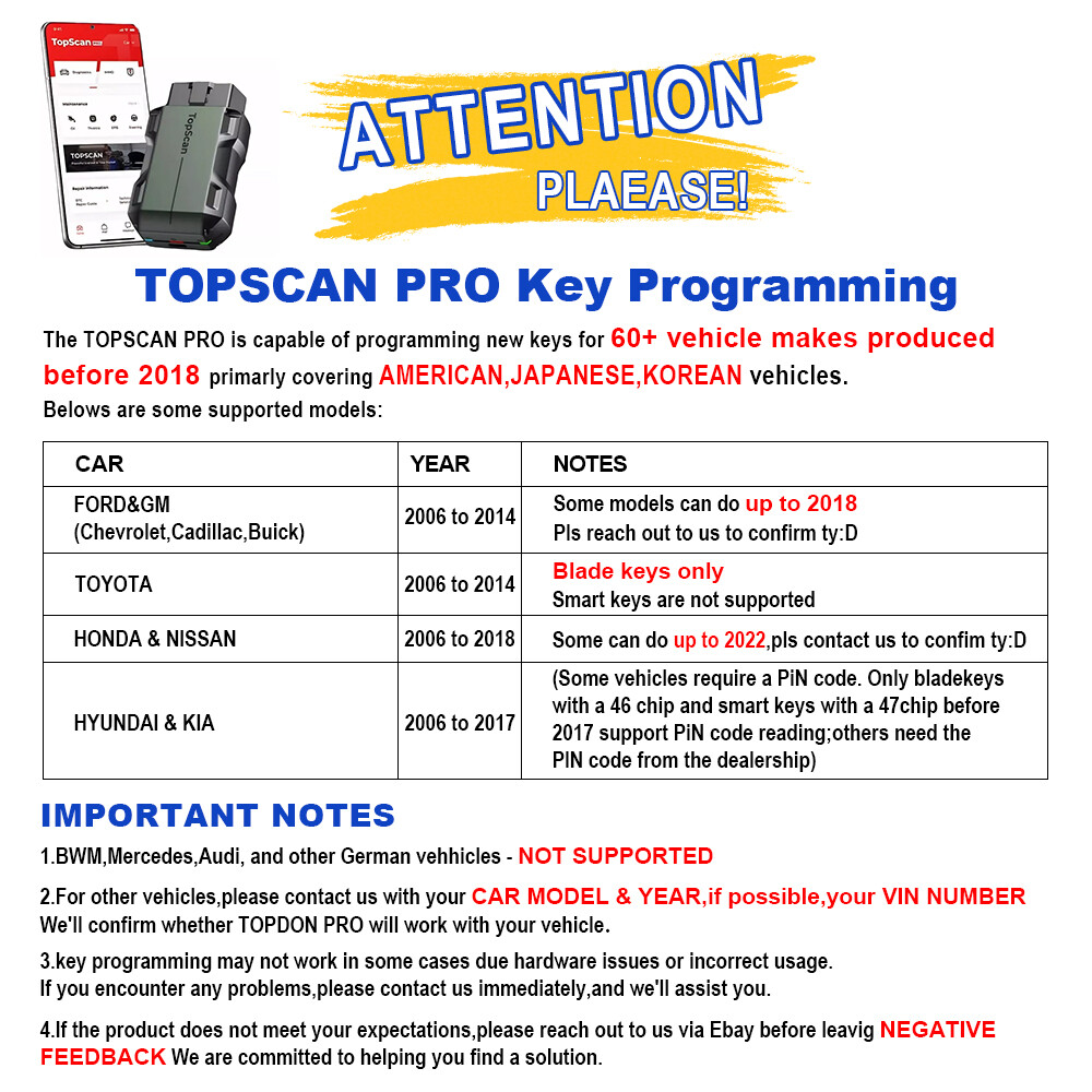 2025 TOPDON TopScan PRO Key Programmer Bluetooth OBD2 Scanner All Systems Reset