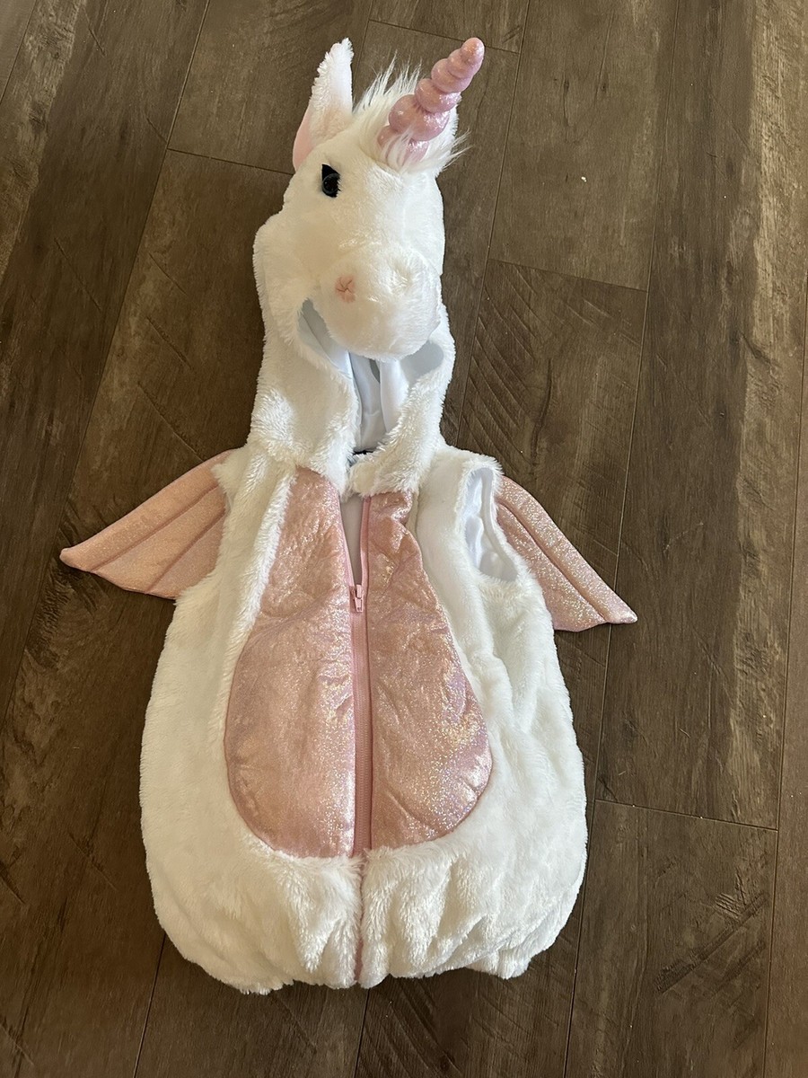 UNICORN COSTUME Winged Pink And White SIZE 2T BY DREAM PLAY