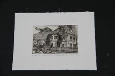 Dachau Dachauer Maler Eberlein Künstlerhaus in der Moosschwaige 5/50 Radierung 