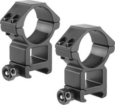 Barska 2X Rifle Scope Mount Rings High 30mm Tube Picatinny, Weaver Rail Bolt on