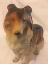 Rough Coated Collie Dog  china figurine.  No chips.  Made in Japan