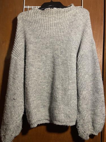 Amisu Knitwear Size S Gray Oversized 