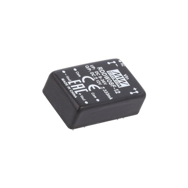 RDDW08F-12 Wandler: Dc/Dc 8W Ueing: 9-36V Uausg: 12VDC Uausg2: -12VDC DIP24 Mean-image