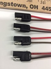 Molded Flat 2 Conductor Connector 2 Way 16 Gauge Trailer Molded Bullet Terminal