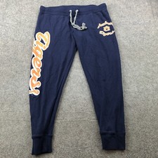 Auburn Tigers Sweatpants Womens XL Blue Spell Out Logo College