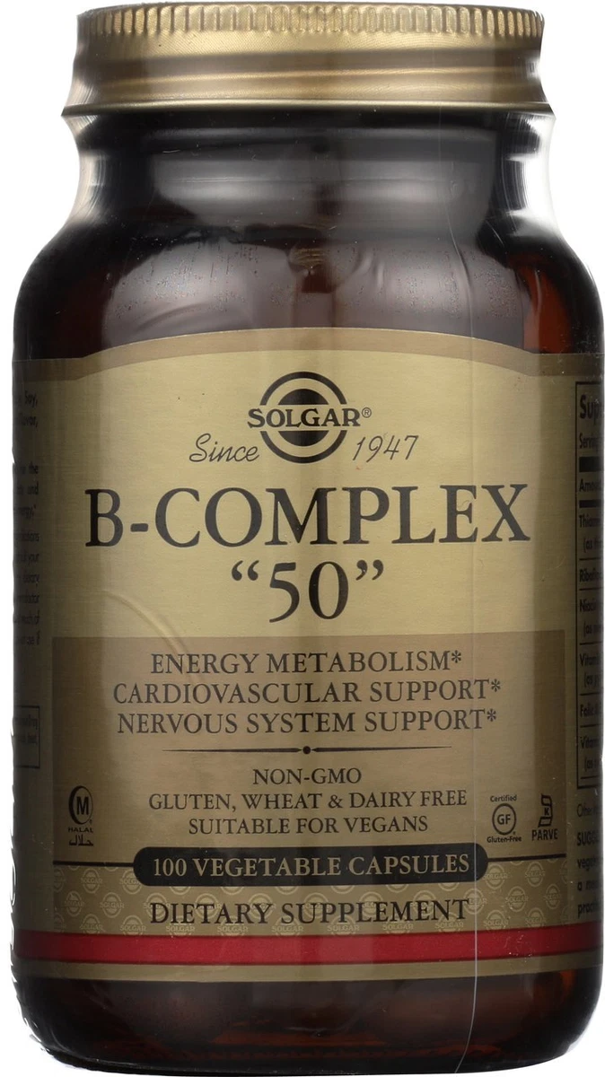 Solgar Vitamine B12 – 2 Flacons De 50 Capsules – Date De Péremption 12/2027 – Énergie