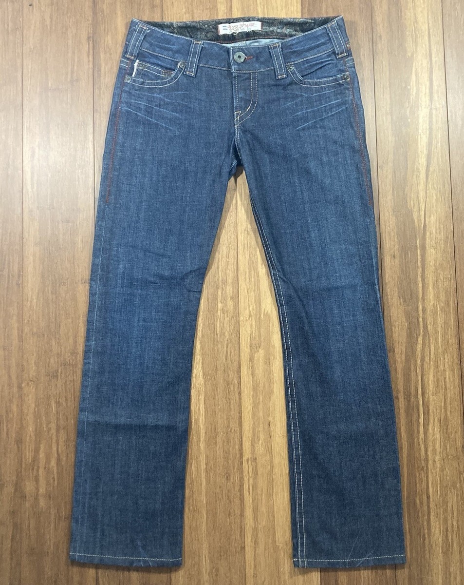 1921 Western Glove Works Women Sz 31x30 Low Rise Boot Cut Stretch