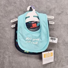 Latino Heritage Month Mas amor por favor multi color 2 pack baby bibs OSFM