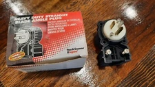 Pass & Seymour 5266-XANCC Heavy Duty Straight Blade Angle Plug 15A 125V Hard Use