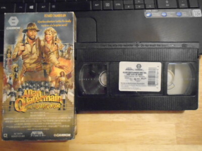 RARE OOP CANNON Allan Quartermain VHS film Sharon Stone ELVIRA James Earl Jones