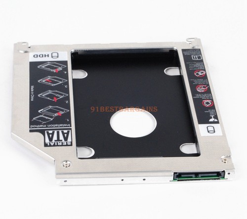 2.5" 2nd SATA HDD SSD Hard Drive Caddy Bay 9.5mm For Apple MacBook Pro Unibody - Picture 10 of 12