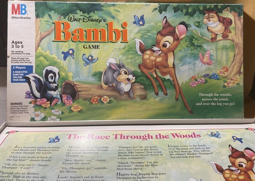 Vintage 1992 Milton Bradley Walt Disney's BAMBI Board Game #4311