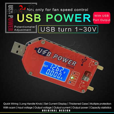 USB DC 5V to 15W 3.3V-24V Adjustable Step Up/Down Boost Buck Power Supply Module