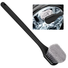 19.69" Long Handle Fender Brush Soft Bristles for Wheel, Tire & Bumper Cleaning
