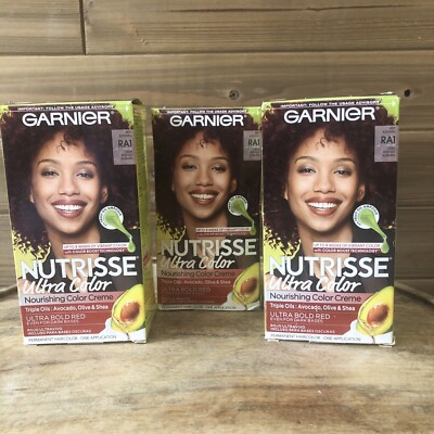 (3 Pack) Garnier Nutrisse - Ultra Color Hair #RA1 Red Autumn/Deep Intense Auburn