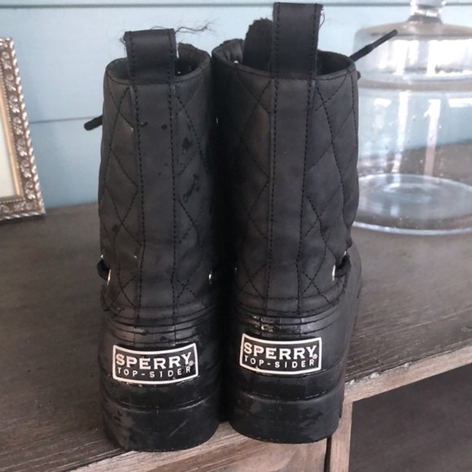 sperry women's gosling quilted rain boots