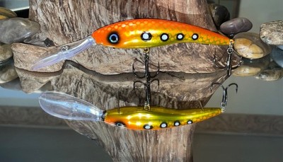 Custom painted Knock off Rapala Deep Tail Dancer TDD-11,  Gold Digger