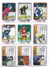 1981-82 Topps Hockey:Lot of 9 different