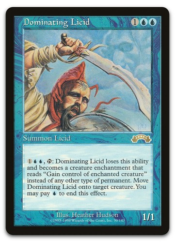Dominating Licid 30/143 Exodus Rare MTG