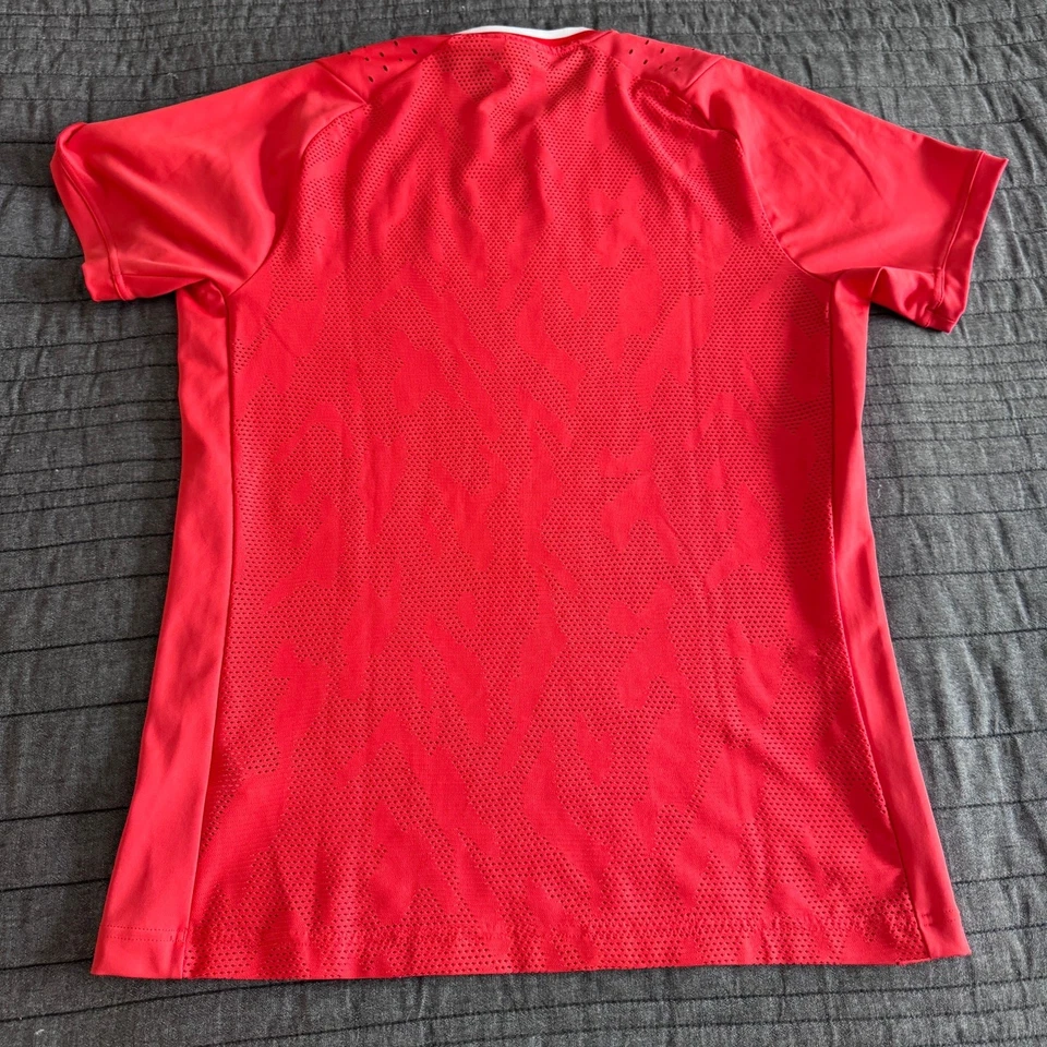 Adidas By Stella McCartney Men’s Court Tee Salmon Red Size Medium Tennis Shirt - Image 2 of 4