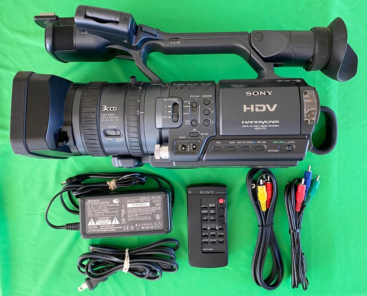 HDR-FX1 ジャンク ☆ SONY ソニー HDR-FX1 ビデオカメラ 元箱付き 中古 221007J6257A