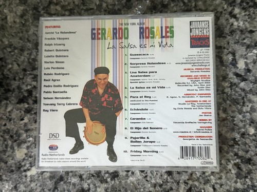 Gerardo Rosales LA SALSA ES MI VIDA  2001 (CD) SEALED - Photo 2/2