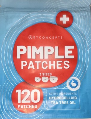 Keyconcepts Pimple Patches Hydrocolloid Tea Tree Oil 120 Count 3 Sizes