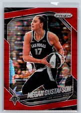 2025 Panini Prizm WNBA #49 Megan Gustafson Red Pulsar Prizms 156/299 Basketball