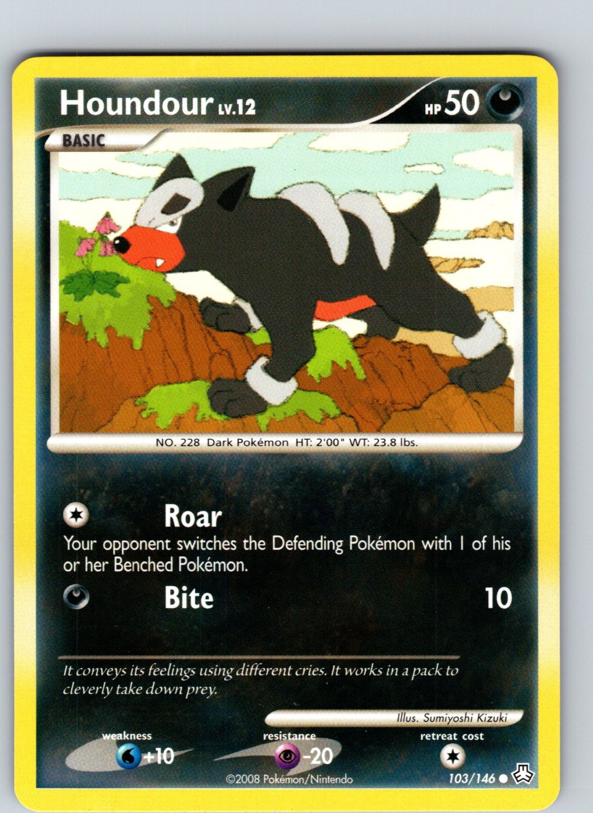 Houndour 103/146 2008 Legends Awakened Regular Common