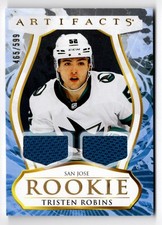 2023-24 Upper Deck Artifacts Material Gold Tristen Robins Rookie Jersey 465/599