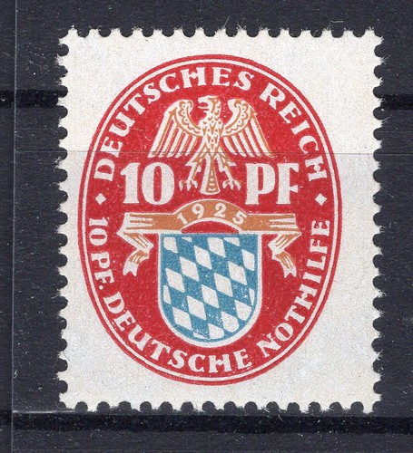 DR-WEIMAR 376 COAT OF ARMS BAVARIA ** MNH MINT NEVER HINGED (81783