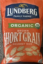 12 Lbs Total Lundberg ORGANIC SHORT GRAIN BROWN RICE Non-GMO