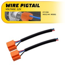Wire Pigtail Female Extension 9003 H4 Harness Headlight Plug Connector Socket