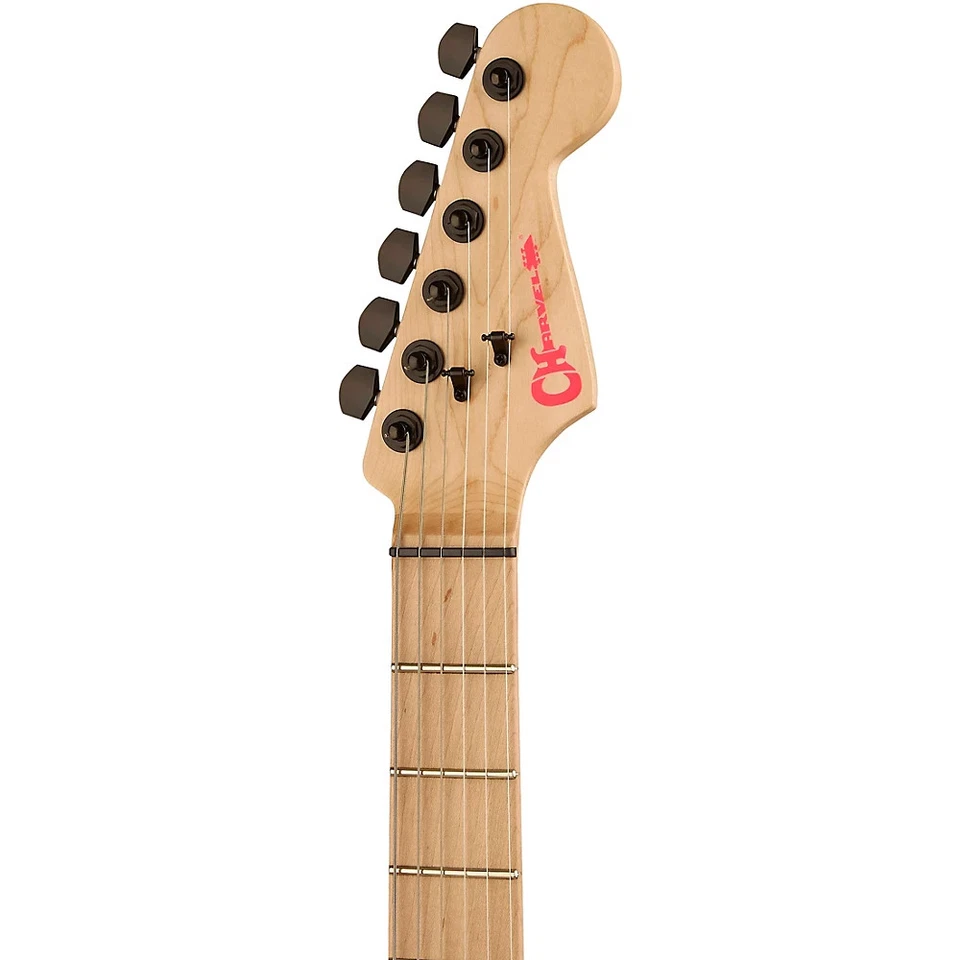 Charvel Sean Long Pro-Mod San Dimas Style 1 HH HT M Electric Guitar Neon Pink - Image 3 of 4