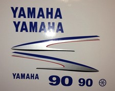 Yamaha Outboard blue 90 2 stroke sticker Decal Kit request 40 hp Free ship
