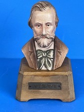 VINTAGE VERDI BUST MUSIC BOX REUGE TORIART ANRI LA TRAVIATA SWISS MOVEMENT