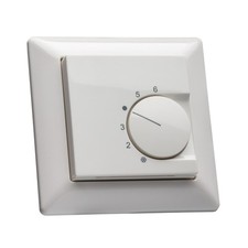 Raumthermostat inkl. Jung AS500 Rahmen 1251-AS581WW für Fußbodenheizung (öffner)
