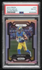 2023 Panini Prizm Rookies Silver Prizm Puka Nacua #357 PSA 8 19fe