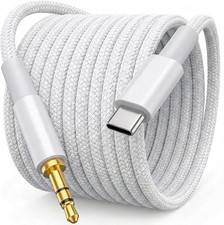 Aux to USB C Cable 6.6 ft, USB C to 3.5mm Audio Aux Jack Cable Type C to 3.5mm