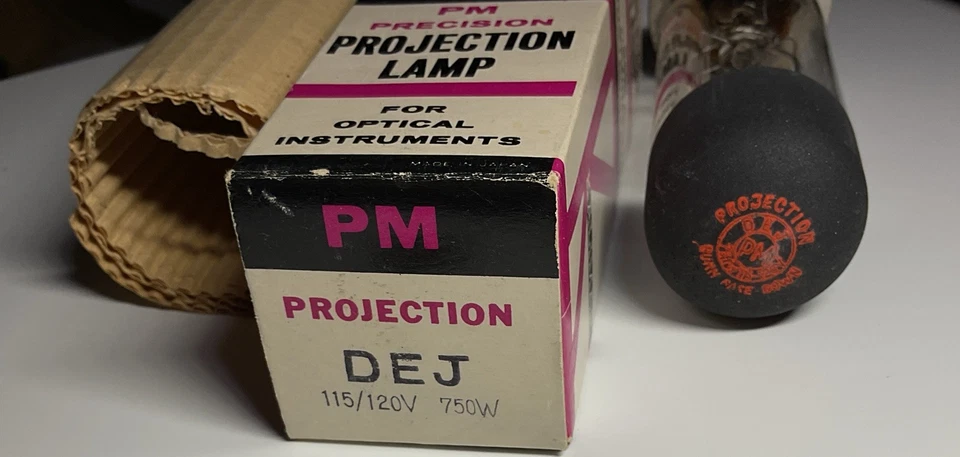 DEJ 750W 115V-125V Proyección BOMBILLA Bell & Howell 16mm LÁMPARA NUEVA 269302 Foto 3 de 4