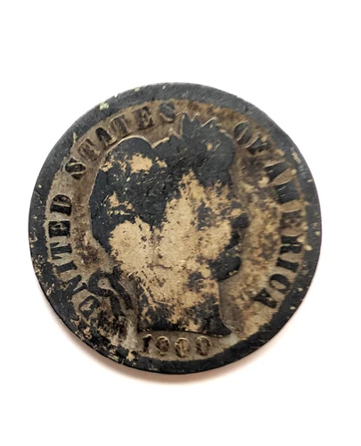 1900 O Barber Dime -- 90% Silver Coin - New Orleans Mint FREE shipping