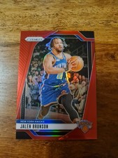 2024-25 Panini Prizm Jalen Brunson #217 Red Prizm 201/299 New York Knicks NM SP