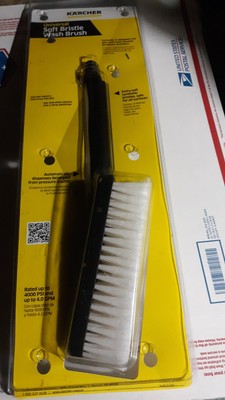 Karcher Soft Bristle Wash Brush - 8.923-683.0 W/Adapters Karcher K2 K3 K4 K5 K6